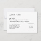 QRコードアートショー表示プラカードの追加 サンキューカード (正面)