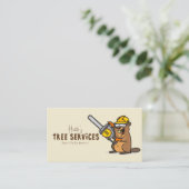 QRコードアーバー快適フォレストツリー気に造園 名刺 (スタンド正面)