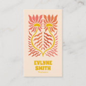 QRコードイエローグルービーフローラテラコッタボホ 名刺 (正面)