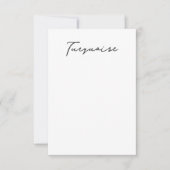 QRコードイヤリングジュエリー表示カード 出欠カード (正面)