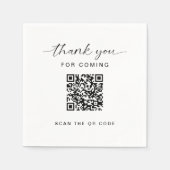 QRコードエステート実在ビジネスオープンハウス スタンダードカクテルナプキン (正面)