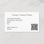 QRコードエステ実在ートモノグラムオレンジサンセット 名刺 (裏面)