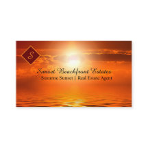 QRコードエステ実在ートモノグラムオレンジサンセット