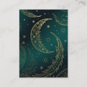 qrコードエメラルドグリーン金ゴールドシレ結婚ンツ エンクロージャーカード (裏面)