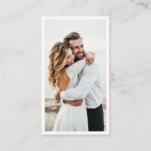 QRコードエレガントシック写真オンラインRSVPエンクロージャ エンクロージャーカード (裏面)