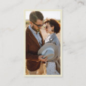 QRコードエレガントシンプル写真オンラインRSVPエンクロージャ エンクロージャーカード (裏面)