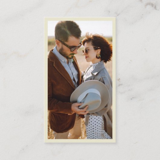 QRコードエレガントシンプル写真オンラインRSVPエンクロージャ エンクロージャーカード (裏面)