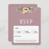 QRコードエレガントフローラ 出欠カード (正面/裏面)