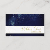 QRコードエレガントプロフェッショナル星空 名刺 (正面)