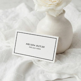 QRコードエレガントプロフェッショナル白黒 名刺