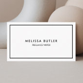 QRコードエレガントプロフェッショナル白黒 名刺