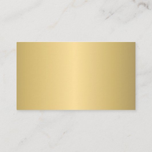 QRコードエレガントプロフェッショナル金ゴールドカスタムロゴ 名刺 (裏面)