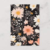 qrコードエレガントボホ・ワイルドフラワー結婚ズ エンクロージャーカード (裏面)