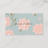 QRコードエレガント付きフローラ名刺 | DP7 名刺 (正面)