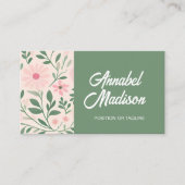 QRコードエレガント付きフローラ名刺 | DP7 名刺 (正面)