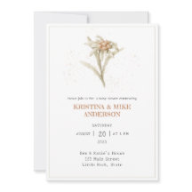 QRコードエーデルワイスアルパインフラワーベビーシャワー