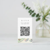 QRコードオンラインビーチポジターノウェブサイトRSVP エンクロージャーカード (スタンド正面)