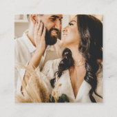 QRコードオンライン写真Rsvp応答カード コーリングカード (裏面)