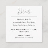 QRコードオンライン出欠詳細 エンクロージャーカード (裏面)