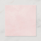 QRコードオンラインRSVPピンク結婚のエンクロージャカード エンクロージャーカード (裏面)