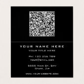QRコードカスタムの色とフォント名刺 名刺 (外部フラット)