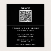 QRコードカスタムの色とフォント名刺 名刺 (外部フラット)