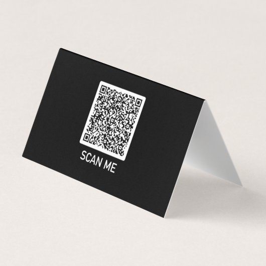 QRコードカスタムの色とフォント名刺 名刺 (裏面)