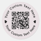 QRコードカスタムスモールビジネスパッケージラベル ラウンドシール (正面)