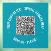 QRコードカスタムテキストとカラー ウィンドウクリング ウィンドウサイン (シート3)