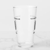 QRコードカスタムテキストプロモーションガラスの例 タンブラーグラス (左)