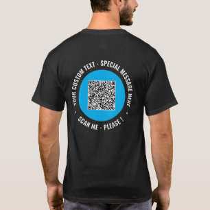 QRコードカスタムテキストTシャツ例 Tシャツ