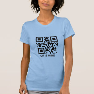 QRコードカスタムパーソナライズされたTシャツ Tシャツ