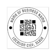 QRコードカスタムフォントゴム自己インク