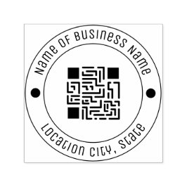 QRコードカスタムフォントゴム自己インク セルフインキングスタンプ