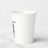 Qrコードカスタムホワイトミニマリストコーヒー 紙コップ (左)