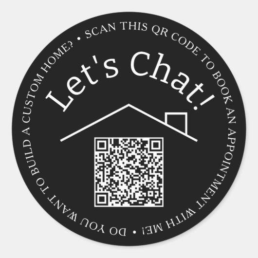 QRコードカスタムマーケティングラウンドステッカー ラウンドシール (正面)