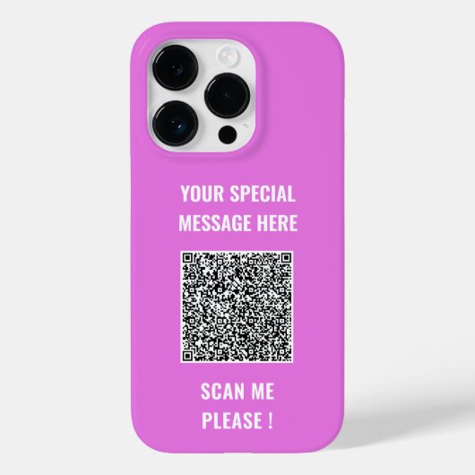 QRコードカスタム文字とカラーiPhoneケース Case-Mate iPhoneケース (裏面)
