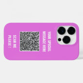 QRコードカスタム文字とカラーiPhoneケース Case-Mate iPhoneケース (裏面 (横))