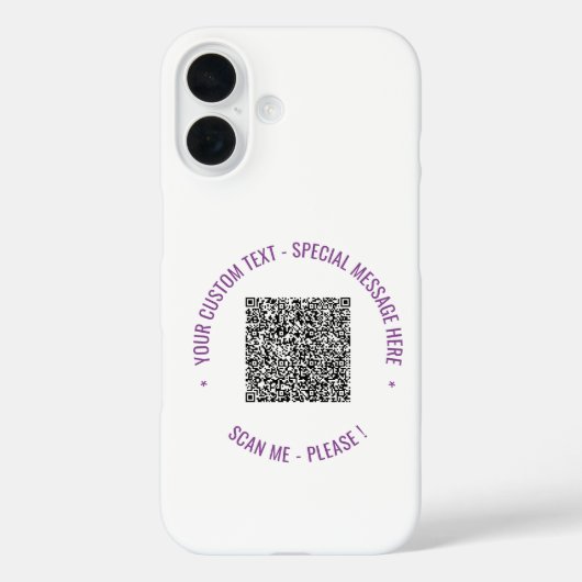 QRコードカスタム文字と色パーソナライズされた Case-Mate iPhoneケース (裏面)