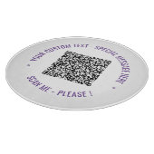 QRコードカスタム文字と色裁断ボード カッティングボード (角)