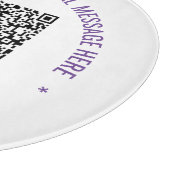 QRコードカスタム文字と色裁断ボード カッティングボード (角)