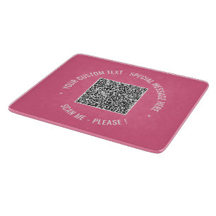 QRコードカスタム文字カットボードあなたの色 カッティングボード