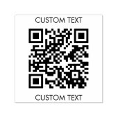 QRコードカスタム文字ミニマリストシンプルClean Promo セルフインキングスタンプ (デザイン)