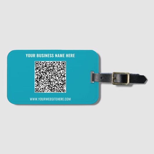QRコードカスタム文字ラゲッジタグ選択カラー ラゲッジタグ (正面横)