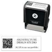 QRコードカスタム文字名プロモーション セルフインキングスタンプ (インサイチュ)