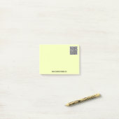 QRコードカスタム文字Post-it®ノートの例 ポストイット (デスク上)