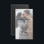 qrコードカップル写真の磁石の日付を保結婚存する<br><div class="desc">背景freepik.comミニマモダンリスト保存日付，qrコード，カップル写真，結婚sマグネット</div>