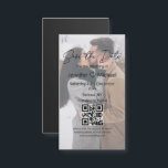 qrコードカップル写真の磁石の日付を保結婚存する<br><div class="desc">背景freepik.comミニマモダンリスト保存日付，qrコード，カップル写真，結婚sマグネット</div>