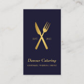 QRコードカトラリーシェフカテラーサービスケータリング 名刺 (正面)