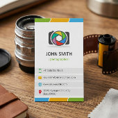 QRコードカラフルによる鮮やかな写真 名刺